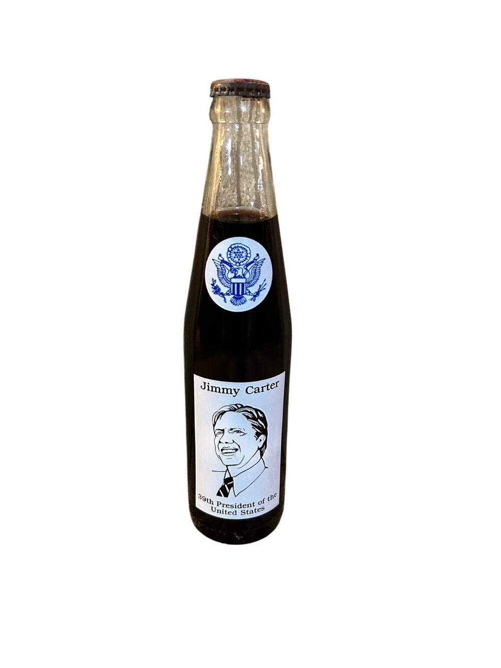 Jimmy Carter 39th President Commemorative Coca-Cola Bottle 10 Fl Oz Limited Edit